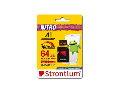 Strontium Nitro A1 64GB micro SD with Adapter ? 100MB/s U3 C