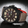 2016 Luxury Brand Military Watch Men Quartz Analog Clock Leather Canvas Strap Clock Man Sports Watches Army Relogios Masculino