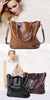 ESUFEIR Brand 2017 Fashion Women Handbag PU Women Bag Large Capacity Oil Wax Leather Shoulder Bag Casual Tote Bag Crossbody Bag