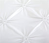 Black/White Luxury Duvet Cover Set Pinch Pleat 2/3pcs Twin/Queen/King Size Bedclothes Bedding Sets (No filling No sheet)