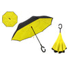 Drop Shipping Windproof Reverse Folding Double Layer Inverted Chuva Umbrella Self Stand Rain Protection C-Hook Hands For Car