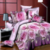 Plant Blue flower 3D Polyester Bedding Set of Duvet Cover set Bed Sheet Pillowcase Bed Clothes Queen size