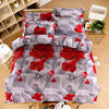 Plant Blue flower 3D Polyester Bedding Set of Duvet Cover set Bed Sheet Pillowcase Bed Clothes Queen size
