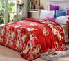 cute plush Package edge technology Pattern High Density Super Soft Flannel Blanket to on for the sofa bed textile 4 sizes