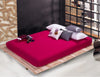 Wholesale solid color sheets fitted bed sheet elastic mattress cover bed linen bedspread polyester cotton single twin full queen
