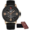 2016 NAVIFORCE Brand Analog Quartz Watch Men Waterproof Fashion Casual Sports Watches Man Leather Wristwatches Relogio Masculino