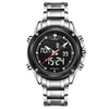 NAVIFORCE Sport Clock Men's Quartz Wrist Watch Military Watch For Men Full Steel Men Watch Relogio masculino Reloj Hombre 2016