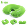 U Shaped AIR Pillow Inflatable Portable Travel Neck Cushion Camp Beach Car Plane Head Rest Bed Sleep Light Weight EasyTo Carry
