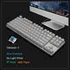 Metoo Mechanical Keyboard 87/104 Anti-ghosting Luminous Blue Black Switch LED Backlit wired Gaming Keyboard Russian stickers