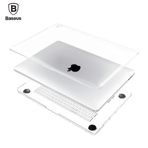 Baseus Laptop Case For Apple Macbook Pro Air 13 12 11 Retina A1465 A1534 A1466 A1245 A1278 Clear Crystal Full Body Cover Case