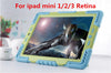 Brand Hybrid Armor Waterproof Shockproof Dustproof Kids Safe Stand Case Cover For ipad mini 1/2/3 Retina ipad 2 3 4 Air Shell