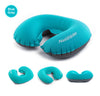U Shaped AIR Pillow Inflatable Portable Travel Neck Cushion Camp Beach Car Plane Head Rest Bed Sleep Light Weight EasyTo Carry