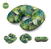 U Shaped AIR Pillow Inflatable Portable Travel Neck Cushion Camp Beach Car Plane Head Rest Bed Sleep Light Weight EasyTo Carry