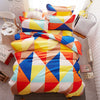 Sookie Home Textile 3pcs King Size Colorful Bedding Sets Pretty Geometric Plaid 4pcs Duvet Cover Sets Pillowcases Pillow Covers