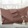 BeddingOutlet Gray Pillow Case Rectangle Solid Color Bedclothes 100% Cotton Soft Decorative Pillow Covers 48cmx74cm 2Pcs Hot