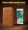 FLOVEME Vintage Wallet Case for iPhone 6 6S 7 Plus Leather Cover Zipper Handbag Card Holder Retro Phone Cases for iPhone 6 6S 7