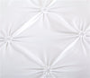 Black/White Luxury Duvet Cover Set Pinch Pleat 2/3pcs Twin/Queen/King Size Bedclothes Bedding Sets (No filling No sheet)