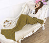 195x95CM Yarn Knitted Mermaid Tail Blanket Soft Sleeping Bed Handmade Crochet Anti-Pilling Portable Blanket Air Conditioning
