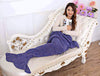 195x95CM Yarn Knitted Mermaid Tail Blanket Soft Sleeping Bed Handmade Crochet Anti-Pilling Portable Blanket Air Conditioning