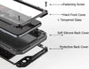 LUPHIE Under Water Sealed Life Waterproof Metal Case For iPhone 6 6S 7 Plus Aluminum Silicone Shockproof Cover + Tempered Glass