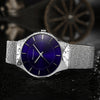 Men's Watches Stainless Steel Band Mesh Analog Quartz Wristwatch Ultra Thin Dial Luxury Watch Men clock male reloj hombre