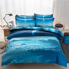 2017 3D Bedding Sets Universe Outer Space Blue Galaxy New 4/3pcs Quilt Duvet Cover Bed Sheet Sell Pillowcase Twin Queen XK003