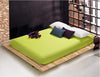 Wholesale solid color sheets fitted bed sheet elastic mattress cover bed linen bedspread polyester cotton single twin full queen