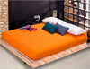 Wholesale solid color sheets fitted bed sheet elastic mattress cover bed linen bedspread polyester cotton single twin full queen