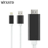 2M Plug and play Phone Screen To HDMI HDMI Cable For iPhone 5/5S/5C/6/6S/6 Plus/7/7plus iPad Phone Screen Video To HDMI TV HDTV