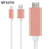 2M Plug and play Phone Screen To HDMI HDMI Cable For iPhone 5/5S/5C/6/6S/6 Plus/7/7plus iPad Phone Screen Video To HDMI TV HDTV