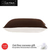 Lilysilk Mulberry Silk Cotton Pillowcase With Hidden Zippe Terse Pillow Cover With Cotton Underside King Queen Standard