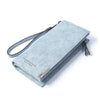 BILLETERA High Capacity Fashion Women Wallets Long Dull Polish Retro PU Leather Wallet Clutch Coin Purse Ladies
