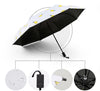 Yesello Cute lemon Banana Rain folding Umbrella