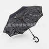 dropshipping Windproof Reverse Folding Double Layer Inverted Umbrella Self Stand umbrella rain women high quality 2016 car