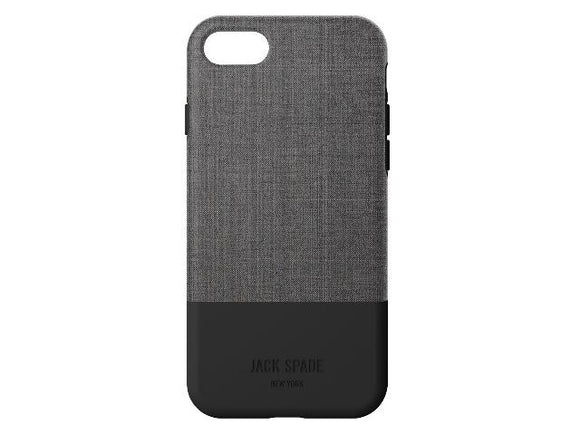 JACK SPADE Color-Block Case iPhone 7/8+ - Gray/Black