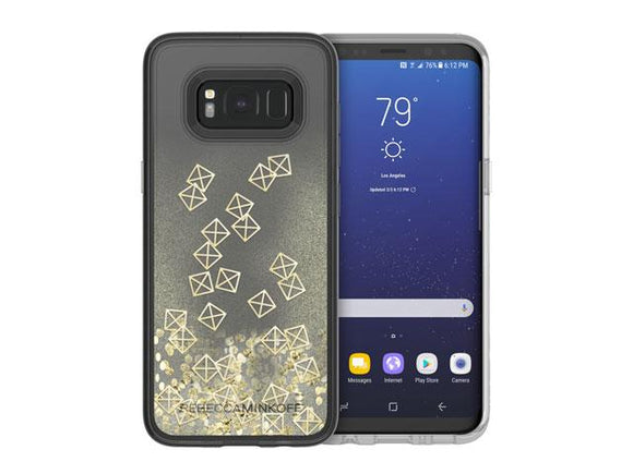 Rebecca Minkoff Glitterfall for Samsung GS8+ - Gold Studs