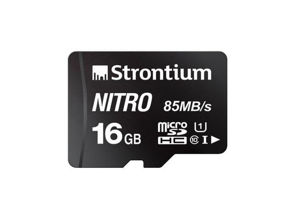Strontium Nitro 16GB micro SD Single Pack ? 85MB/s U1 Class