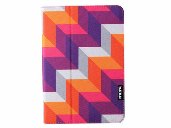 Merc iPad Mini 1/2/3 Hardshell Fabric Book - Zag Purple