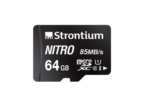 Strontium Nitro 64GB micro SD Single Pack ? 85MB/s U1 Class