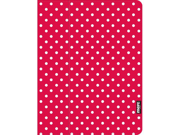 Merc iPad Air Hardshell Fabric Book Polkadot - Red