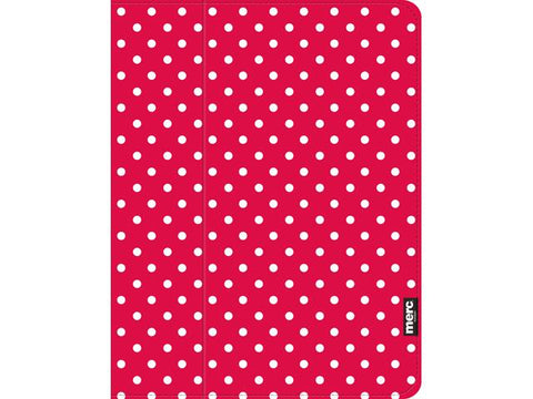 Merc iPad Air Hardshell Fabric Book Polkadot - Red