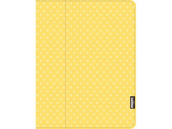 Merc iPad Air Hardshell Fabric Book Flowerdot - Yellow