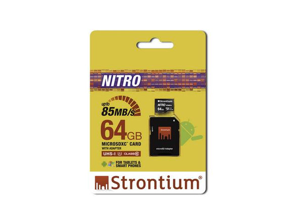 Strontium Nitro 64GB micro SD with Adapter ? 85MB/s U1 Class