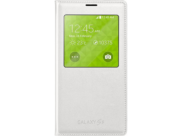Samsung S5 S-View Cover - White
