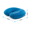 U Shaped AIR Pillow Inflatable Portable Travel Neck Cushion Camp Beach Car Plane Head Rest Bed Sleep Light Weight  EasyTo Carry