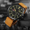 Top Luxury Brand NAVIFORCE Men Sports Watches Men's Quartz Date Clock Man Leather Army Military Wrist Watch Relogio Masculino