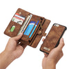 Multifunction Wallet Leather Case For IPhone 6 6s 6 Plus 7 7 Plus Pouch Phone Handbag Cover With Crd slots Stand