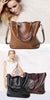 ESUFEIR Brand 2017 Fashion Women Handbag PU Women Bag Large Capacity Oil Wax Leather Shoulder Bag Casual Tote Bag Crossbody Bag