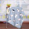 Blue Pink Bull Terrier Printed Flannel Fabric Baby kid Bed Blanket Cover for Sofa/ Travel/ Car Plaids 200X150cm