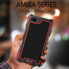 Shockproof Dustproof Carbon Fiber Gorilla Tempered Glass Aluminum Metal Armor Case For iphone 7 6S 6 Plus 5 5S SE Cover Shell